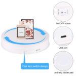 PULUZ 30cm USB Electric Rotating Turntable Display Stand Video Shooting Props Turntable for Photography - Image 3