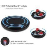 PULUZ 45cm Remote Control Adjusting Speed Rotating Turntable Display Stand, Black, Load 100kg(EU Plug) - Image 4
