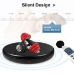 PULUZ 45cm Remote Control Adjusting Speed Rotating Turntable Display Stand, Black, Load 100kg(EU Plug) - Image 6