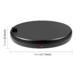 PULUZ 45cm Remote Control Adjusting Speed Rotating Turntable Display Stand with Power Socket, Black, Load 100kg(EU Plug) - Image 2