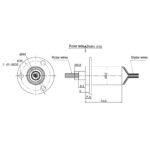 24 Wires 2A Circuits 250Rpm Capsule Slip Ring - Image 2
