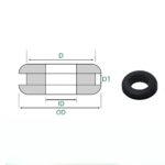 8mm ID 10mm Groove Hole Grommet (Pack of 25) - Image 2