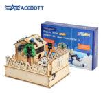 ACEBOTT DIY Smart Home kit ESP32 Starter Automation Projects Wooden House Electron Robot Kit -  QE007