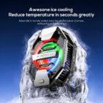 MEMO DL20 Three Speed Regulation Quiet Semiconductor Mobile Phone Radiator Cooling Back Clip Phone Cooler - Image 3