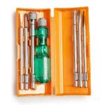 TAPARIA Screw Driver Set with Bulb – 840 (Neon, Silver and Green)
