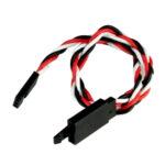 SafeConnect Twisted 15CM 22AWG Servo Lead Extension (Futaba) Cable with Self-locking Hook