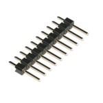 10×1 pin 10mm 2.54mm Pitch Burg Strip Male Straight Brass ( pack of 5 )