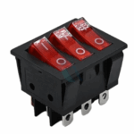 ROCKER SWITCH-KCD3-301-3N Three Pole Three Throw ON OFF Illuminated - Image 3