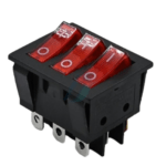 ROCKER SWITCH-KCD3-301-3N Three Pole Three Throw ON OFF Illuminated