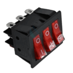 ROCKER SWITCH-KCD3-301-3N Three Pole Three Throw ON OFF Illuminated - Image 4