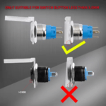 22mm Transparent Plastic Dustproof Square Protective Cover for Flat Head Metal Switch - (2 Pcs) - Image 6