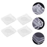 22mm Transparent Plastic Dustproof Square Protective Cover for Flat Head Metal Switch - (2 Pcs) - Image 8