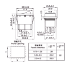 KCD2 And KCD4 – Waterproof Rocker Switch Cover Rectangle (Pack of 5) - Image 3