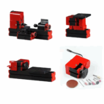 4 In 1 Mini Multipurpose Machine 12VDC 24W 2A 20000r/min Metal Wood Lathe Sanding Turning Sawing Machine