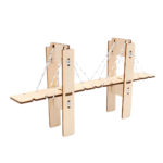 DIY Bridge STEM Kit DIY Kid Learning STEM Physical Science Kits Educational Toy Cable-Stayed Bridge - Image 4
