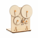 DIY Gear Transmission STEM Kit DIY Wooden Electric Gear Wheel Science Experiment Educational Kids Learning Wooden Toy Didactic Toys Science Education Set With Robotic Project - Image 4