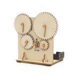 DIY Gear Transmission STEM Kit DIY Wooden Electric Gear Wheel Science Experiment Educational Kids Learning Wooden Toy Didactic Toys Science Education Set With Robotic Project
