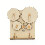 DIY Gear Transmission STEM Kit DIY Wooden Electric Gear Wheel Science Experiment Educational Kids Learning Wooden Toy Didactic Toys Science Education Set With Robotic Project - Image 3