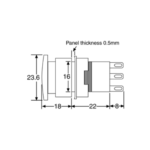 Emergency Switch 6Pin RED Plastic - Image 4
