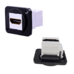 HDMI Pass-through Panel Mount D Type Connector