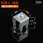 PCB-1 M3 65A Solder Terminal Circuit Board Wiring Terminal Four-pin Connector Circuit Board Fixing Seat (Pack of 5) - Image 4