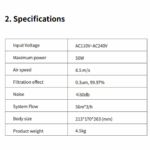 Smoke Absorber Solder Welding Smoke Purifier Fume Extractor for Welding Solder Laser Machine CNC Machine - Image 3