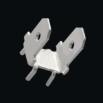 DJ6138-6.3 Solder Tab Tin-Plated Brass PCB Solder Double Male Lug (Pack of 10)