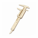 DIY Vernier Caliper STEM Kit Physics Experiments Measuring Tool Wooden Vernier Caliper Educational Toys For Children