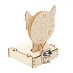 DIY Wooden Wheel Fortune Game Kit DIY Stuffed Wood Lucky Wheel Children's Technology Puzzle Teaching Aids STEM Education Sets Students Learning