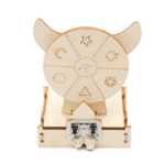 DIY Wooden Wheel Fortune Game Kit DIY Stuffed Wood Lucky Wheel Children's Technology Puzzle Teaching Aids STEM Education Sets Students Learning - Image 2