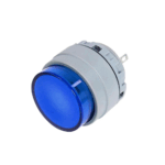 22mm 220V 1NO1NC Ultra Short Blue Self-Locking with Light Waterproof Circular Button Switch
