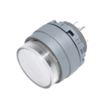22mm 220V 1NO1NC Ultra Short White Self-Locking with Light Waterproof Circular Button Switch
