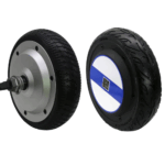 6.5inch 150W 24V 120kg.cm BLDC IP65 Rubber Tire Electric Wheel Hub Servo Motor Engine with 14bit Encoder for Robots