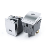 DPDT 20A 2NO 2NC High Current 28*22mm Waterproof Rocker Switch With 12-24V LED Light - Image 2