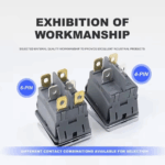 DPDT 20A 2NO 2NC High Current 28*22mm Waterproof Rocker Switch With 12-24V LED Light - Image 3