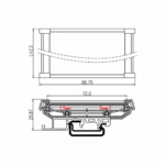 UM72 UM Series Profile DIN Rail Mounting Base PCB Holder- 500mm - Image 2