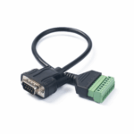 DB9 RS232 Serial to 8P Terminal Screw Adapter Converter DB9 Male with 8pin Terminals Block Plug Cable