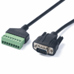 DB9 RS232 Serial to 8P Terminal Screw Adapter Converter DB9 Male with 8pin Terminals Block Plug Cable - Image 2