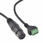 XLR 3 Pin Male to 3P Screw Terminal Converter Adapter Cable Speaker Microphone - Image 2