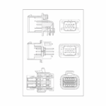 AMPSEAL 8Pin Male Straight Housing - Image 3