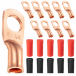8x1/4 Pure Copper Tube Terminal Cus Lugs (Pack of 5) - Image 5