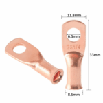 8x1/4 Pure Copper Tube Terminal Cus Lugs (Pack of 5) - Image 6