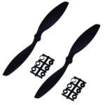 HD Propellers 8038(8X3.8) ABS Black Left - (2 Pcs)