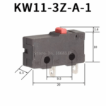 KW11-3Z-A-1 5A 250V Micro Limit Switch – 2Pcs - Image 3