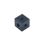 M3 X 10X10X10mm Cube Connector Aluminium Alloy Anodized Fixing Bracket 6 Way Square Spacer Standoff Tee - 4 Pcs