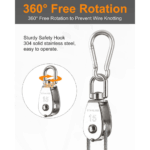 Stainless Steel Wire Rope Crane Pulley Block M15 - Image 2