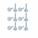 Thumb Screw M3 16mm Long MS Knurl Head Hand Tighten Curtain Wall Glass Lock Bolt - 5 Pcs - Image 3