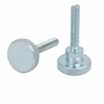 Thumb Screw M3 16mm Long MS Knurl Head Hand Tighten Curtain Wall Glass Lock Bolt - 5 Pcs