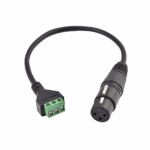 XLR 3 Pin Female to 3P Screw Terminal Converter Adapter Cable Speaker Microphone