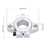 SHF20 20mm Aluminum Linear Shaft Support Bracket for CNC and 3D Printer - 1 Pc - Image 3